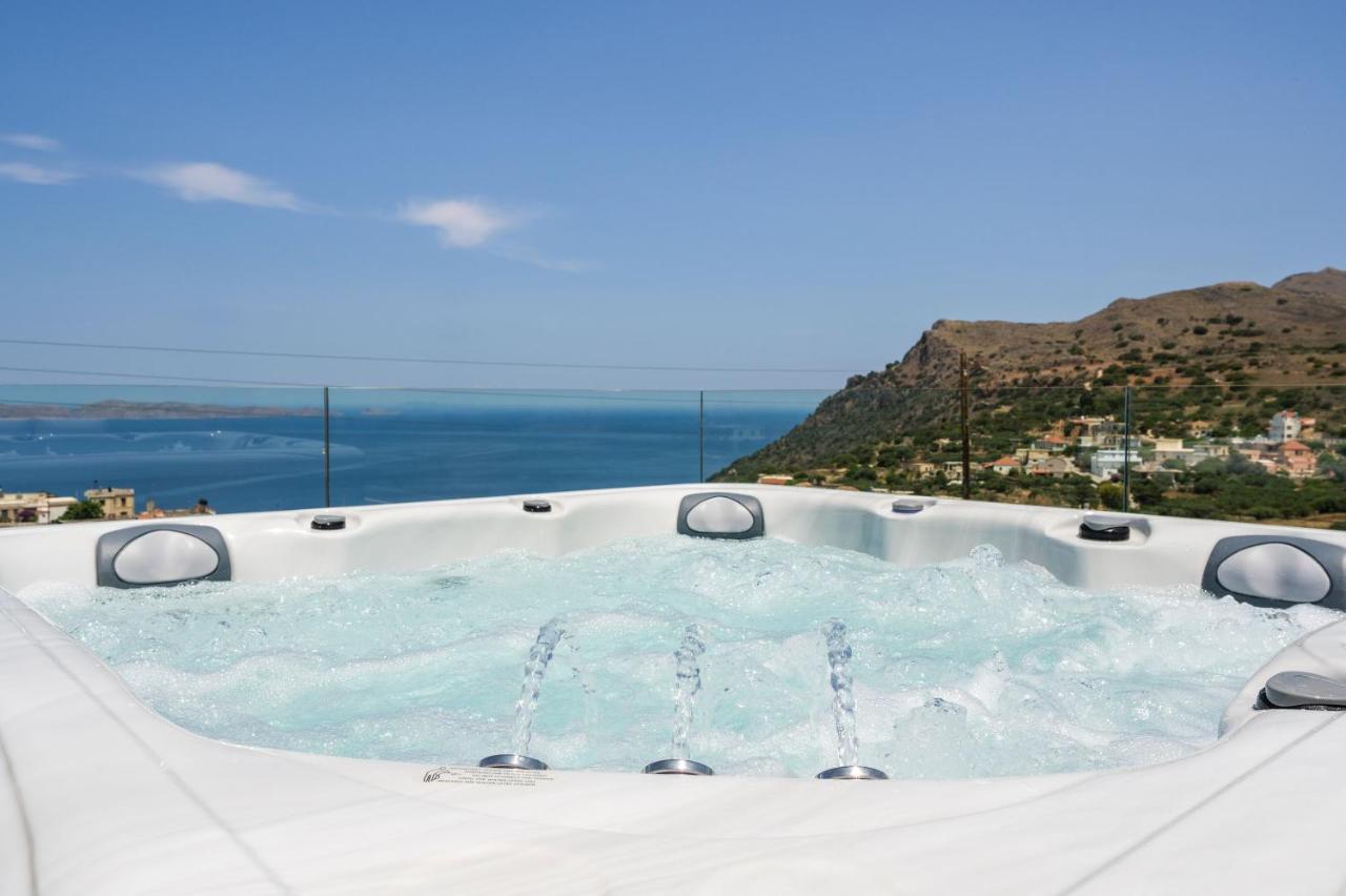 Villa Ekphrasis With Sea View And Jacuzzi Ravdhoúkha Eksteriør bilde