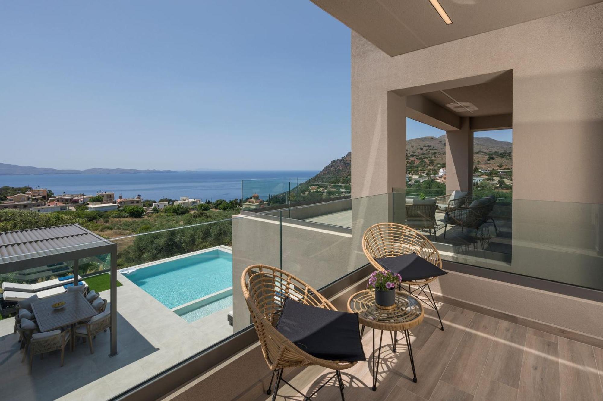 Villa Ekphrasis With Sea View And Jacuzzi Ravdhoúkha Eksteriør bilde